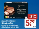 Gänsebrustfilet im Angebot bei ALDI SÜD in Mainz Gänsebrustfilet Angebote von GOURMET FINEST CUISINE bei ALDI SÜD Mainz für 5,79 €