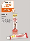 Pasten von GIMCAT im aktuellen Müller Prospekt