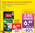 Auslese, Harmonie oder Barista Angebote von Melitta bei Netto Marken-Discount Weimar für 6,49 €