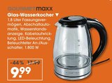 Glas-Wasserkocher im V-Markt Prospekt Glas-Wasserkocher von GOURMETmaxx im aktuellen V-Markt Prospekt für 9,99 €