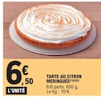 Tarte au citron meringuée en promo chez E.Leclerc Tarte au citron meringuée dans le catalogue E.Leclerc