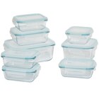 Lot de 8 boîtes de conservation - CARREFOUR HOME en promo chez Carrefour Lot de 8 boîtes de conservation - CARREFOUR HOME dans le catalogue Carrefour