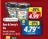 Eis von Ben & Jerry’s im aktuellen Lidl Prospekt für 4,99 €