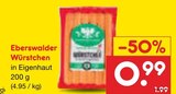 Würstchen im Angebot bei Netto Marken-Discount in Bautzen Würstchen Angebote von Eberswalder bei Netto Marken-Discount Bautzen für 0,99 €