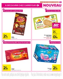 Prix et réduction Gerblé dans le prospectus Carrefour en cours Offre Gerblé dans le catalogue Carrefour du moment à la page 5
