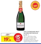 AOP Champagne Brut - Alfred Rothschild & Cie - Intermarché à Cenon AOP Champagne Brut - Alfred Rothschild & Cie en promo chez Intermarché Cenon à 19,29 €