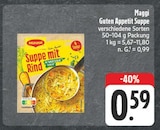 Guten Appetit Suppe im Angebot bei EDEKA in Würzburg Guten Appetit Suppe Angebote von Maggi bei EDEKA Würzburg für 0,59 €