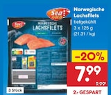 Norwegische Lachsfilets von Sea Gold im aktuellen Netto Marken-Discount Prospekt für 7,99 €