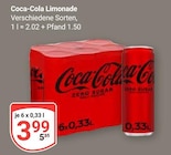 Limonade im Angebot bei GLOBUS in Willich Limonade Angebote von Coca-Cola bei GLOBUS Willich für 3,99 €