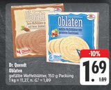 EDEKA Weißenberg - Oblaten - Gefüllte Waffelblätter mit feiner Schokolade Angebot im Prospekt Oblaten - Gefüllte Waffelblätter mit feiner Schokolade bei EDEKA im Weißenberg Prospekt für 1,69 €