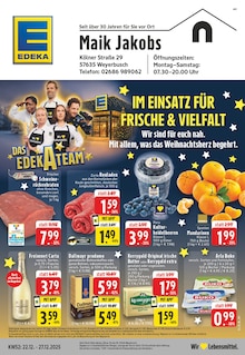 EDEKA Prospekt Ersfeld "Aktuelle Angebote" mit 26 Seiten