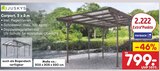 Carport, 5 x 3 m im Angebot bei Netto Marken-Discount in Heinsberg Carport, 5 x 3 m Angebote von Juskys bei Netto Marken-Discount Heinsberg für 799,00 €