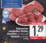 Bayerischer Jungbullen -Braten, -Rouladen oder -Gulasch bei E center im Prospekt "" für 1,29 €