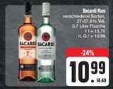 Bacardi Rum Angebote von Bacardi bei E center Bamberg für 10,99 €