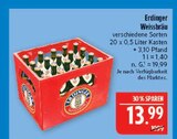 Bier Angebote von Erdinger Weissbräu bei Marktkauf Coburg für 13,99 €