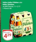 Helles Pülleken im Angebot bei GLOBUS in Krefeld Helles Pülleken Angebote von Veltins bei GLOBUS Krefeld für 4,29 €