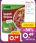 Fix Spaghetti Bolognese bei Netto Marken-Discount im Moers Prospekt für 0,49 €