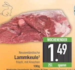 Neuseeländische Lammkeule  im aktuellen EDEKA Prospekt für 1,49 €