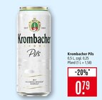 Pils im Angebot bei Marktkauf in Aalen Pils Angebote von Krombacher bei Marktkauf Aalen für 0,79 €