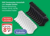 OHO Tennissocken, Kurzschaft- oder Sneaker-Socken Angebote bei GLOBUS Hoyerswerda für 8,99 €