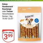 Hundesnack Kaustange oder Twister im Angebot bei GLOBUS in Speyer Hundesnack Kaustange oder Twister Angebote von Dokas bei GLOBUS Speyer für 3,99 €