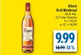 Uralt Weinbrand Angebote von Asbach bei diska Hof für 9,99 €