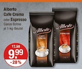 Aktuelles Cafe Crema oder Espresso Angebot bei V-Markt in Memmingen ab 9,99 €