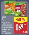 Fix von Knorr für 0,49 € bei ALDI Nord im Angebot Fix von Knorr im aktuellen ALDI Nord Prospekt