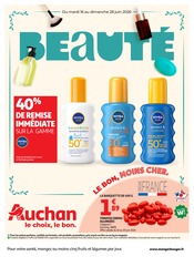 Prospectus Supermarchés Auchan Hypermarché en cours à Murol et alentours, "BEAUTÉ", 58 pages, 16/06/2026 - 28/06/2026 Catalogue Supermarchés Auchan Hypermarché en cours à Murol et alentours, "BEAUTÉ", 58 pages, 16/06/2026 - 28/06/2026