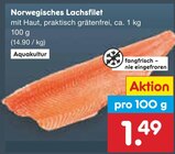 Aktuelle Fisch Angebote bei Netto Marken-Discount in Ingolstadt Aktuelles Norwegisches Lachsfilet Angebot bei Netto Marken-Discount in Ingolstadt ab 1,49 €
