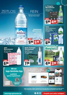 Wasser im Logo Getränkemarkt Prospekt "Aktuelle Angebote" mit 8 Seiten (Offenbach (Main))