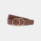 Ceinture avec double boucle marron foncé femme - La Halle Ceinture avec double boucle marron foncé femme à 6,49 € dans le catalogue La Halle