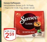 Kaffeepads Classic im Angebot bei GLOBUS in Neuwied Kaffeepads Classic Angebote von Senseo bei GLOBUS Neuwied für 2,59 €