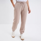 Pantalon jogging droit molleton beige femme - La Halle à Béziers Pantalon jogging droit molleton beige femme en promo chez La Halle Béziers à 15,99 €