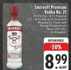 Aktuelles Smirnoff Premium Vodka No. 21 Angebot bei E center in Bielefeld ab 8,99 €