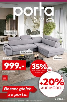Ecksofa Angebot im aktuellen porta Möbel Prospekt auf Seite 1