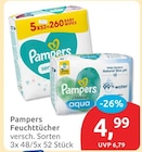Feuchttücher Harmonie Aqua von Pampers für 4,99 € bei budni im Angebot Feuchttücher Harmonie Aqua von Pampers im aktuellen budni Prospekt