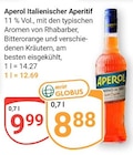 Italienischer Aperitif Angebote von Aperol bei GLOBUS Rostock für 0,88 €
