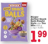 Airfryer Snack Balls Falafel Style im Angebot bei E center in Karlsruhe Airfryer Snack Balls Falafel Style Angebote von Bürger bei E center Karlsruhe für 1,99 €