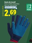 Gants de travail en promo chez Lidl Gants de travail dans le catalogue Lidl