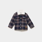 Veste doublée boutonnée col aviateur bleu bébé garçon - La Halle Veste doublée boutonnée col aviateur bleu bébé garçon à 16,09 € dans le catalogue La Halle