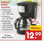 Edelstahl Kaffeemaschine im Angebot bei Netto Marken-Discount in Wismar Edelstahl Kaffeemaschine Angebote bei Netto Marken-Discount Wismar für 12,99 €