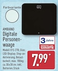 Aktuelles Digitale Personenwaage Angebot bei ALDI Nord in Bielefeld ab 7,99 €