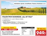 Aktuelles ITALIEN PKW-RUNDREISE „ALL OF ITALY“ Angebot bei Netto Marken-Discount in Leipzig ab 949,00 €