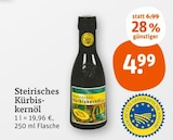 Steirisches Kürbiskernöl im Angebot bei tegut in Ludwigshafen Steirisches Kürbiskernöl Angebote von Steirisches Kürbiskernöl bei tegut Ludwigshafen für 4,99 €