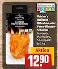 Hähnchen-Minuten-Schnitzel von Butcher’s Barbecue für 12,90 € bei REWE im Angebot Hähnchen-Minuten-Schnitzel von Butcher’s Barbecue im aktuellen REWE Prospekt