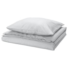 Bettwäsche-Set, 2-teilig grau 140x200/80x80 cm Angebote von PILTANDVINGE bei IKEA Kaufbeuren für 9,99 €