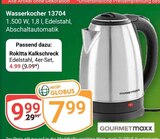 Wasserkocher 13704 Angebote von GOURMETmaxx bei GLOBUS Gotha für 9,99 €