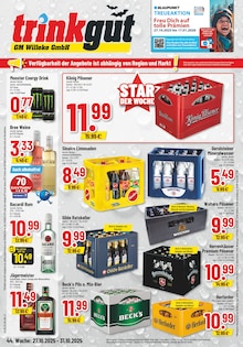 Monster Energy im aktuellen Trinkgut Prospekt (Braunschweig) Monster Energy im Trinkgut Prospekt "Aktuelle Angebote" mit 6 Seiten (Braunschweig)