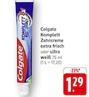 Komplett Zahncreme extra frisch Angebot in Eningen Komplett Zahncreme extra frisch im aktuellen Prospekt bei EDEKA in Eningen